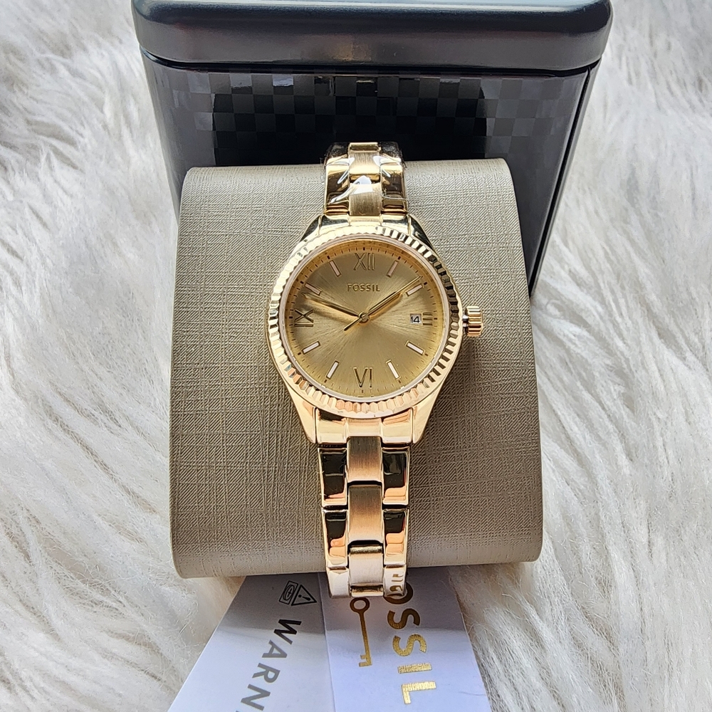 Fossil Women's Gold Watch Original Brand New With Tag